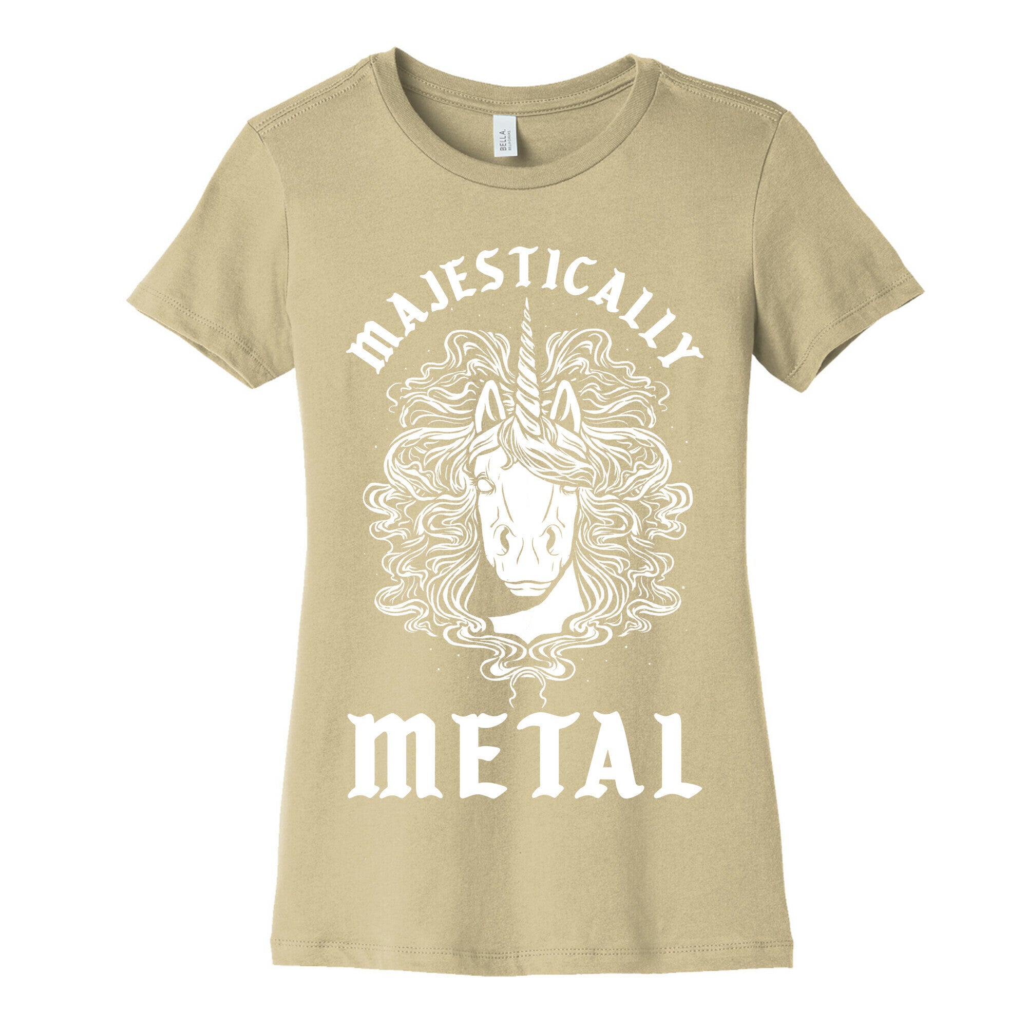 Majestically Metal Unicorn Women's Cotton Tee